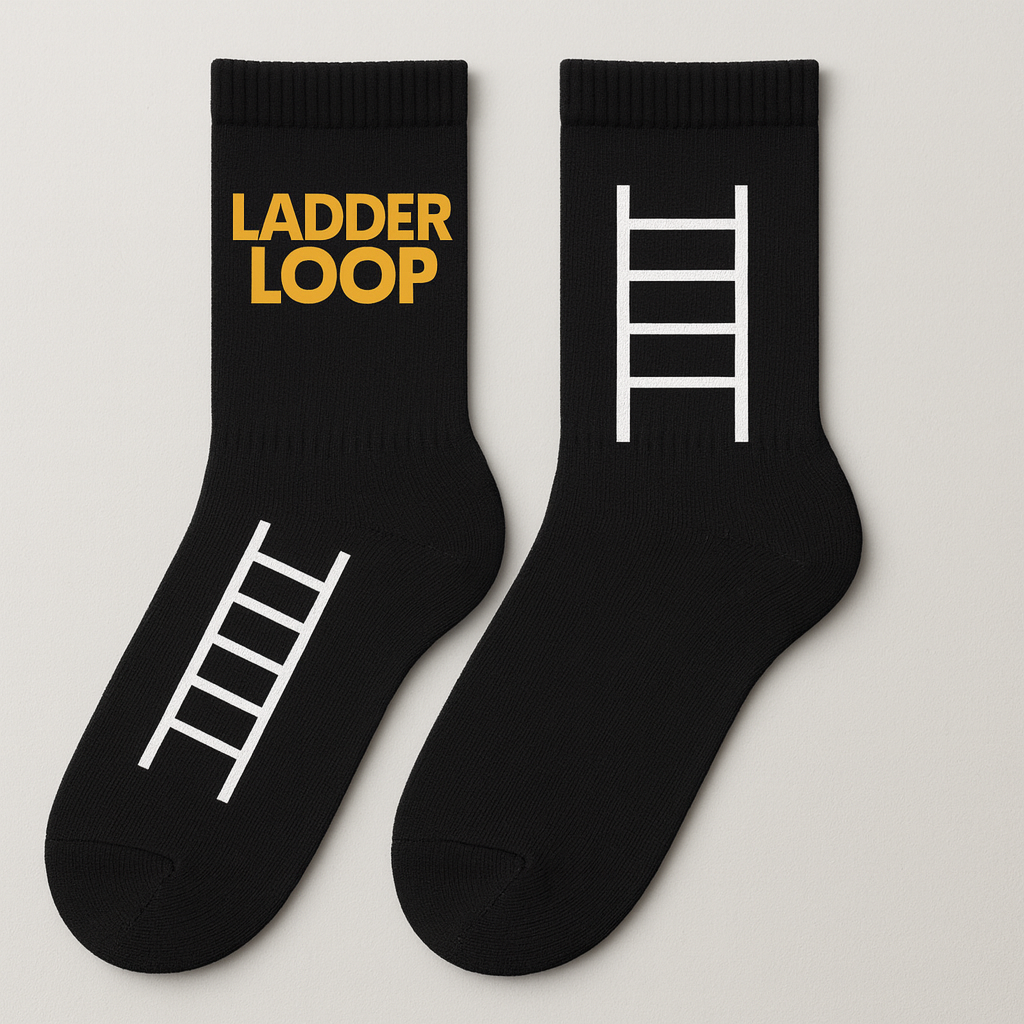 Halfway-up Ladder Loop Socks